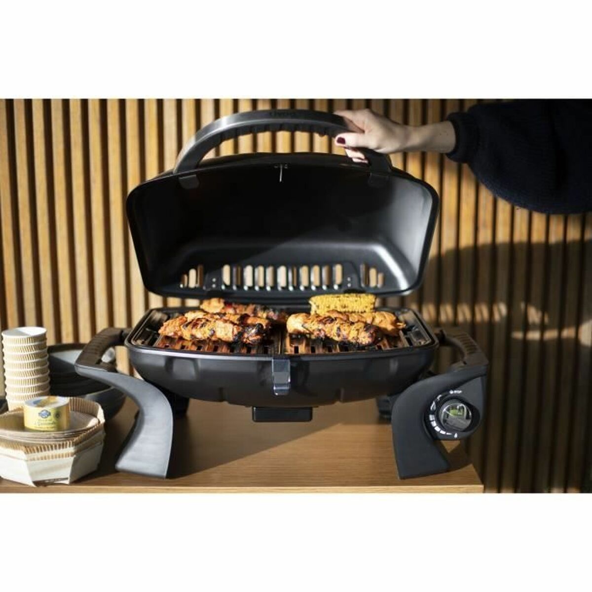 Barbacoa Portátil Livoo Acero Esmaltado 69 x 36 x 48 cm