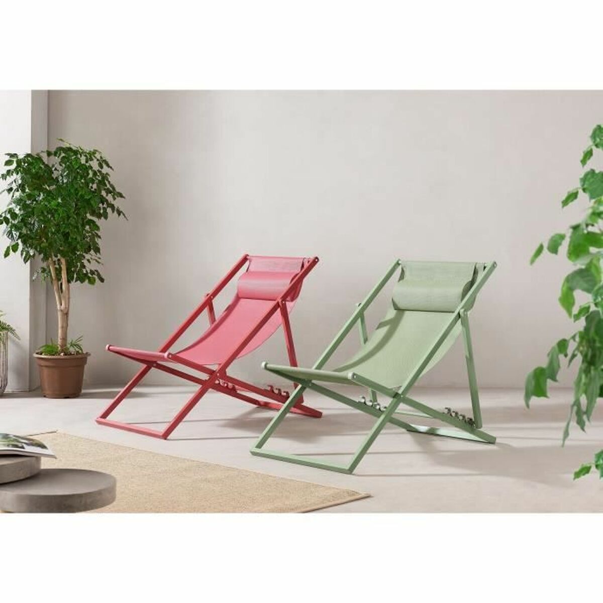 Tumbona Verde 63 x 104 x 85 cm