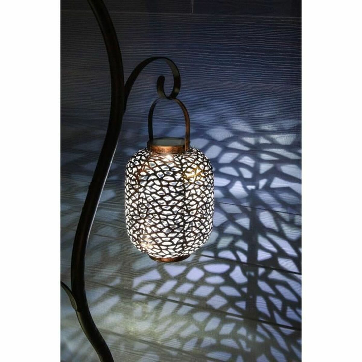 Lámpara solar Galix G2002 Cromo Blanco Frío 10 lm