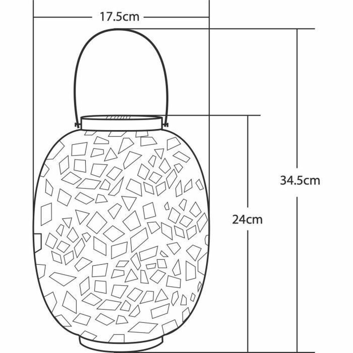 Lámpara solar Galix G2002 Cromo Blanco Frío 10 lm