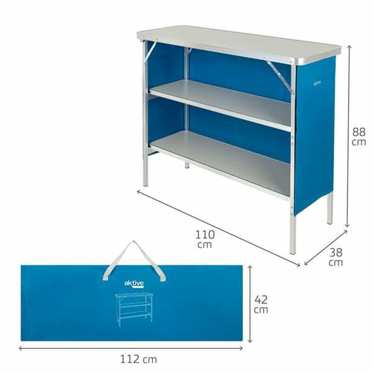 Mesa de picnic Aktive 110 x 38 x 88 cm