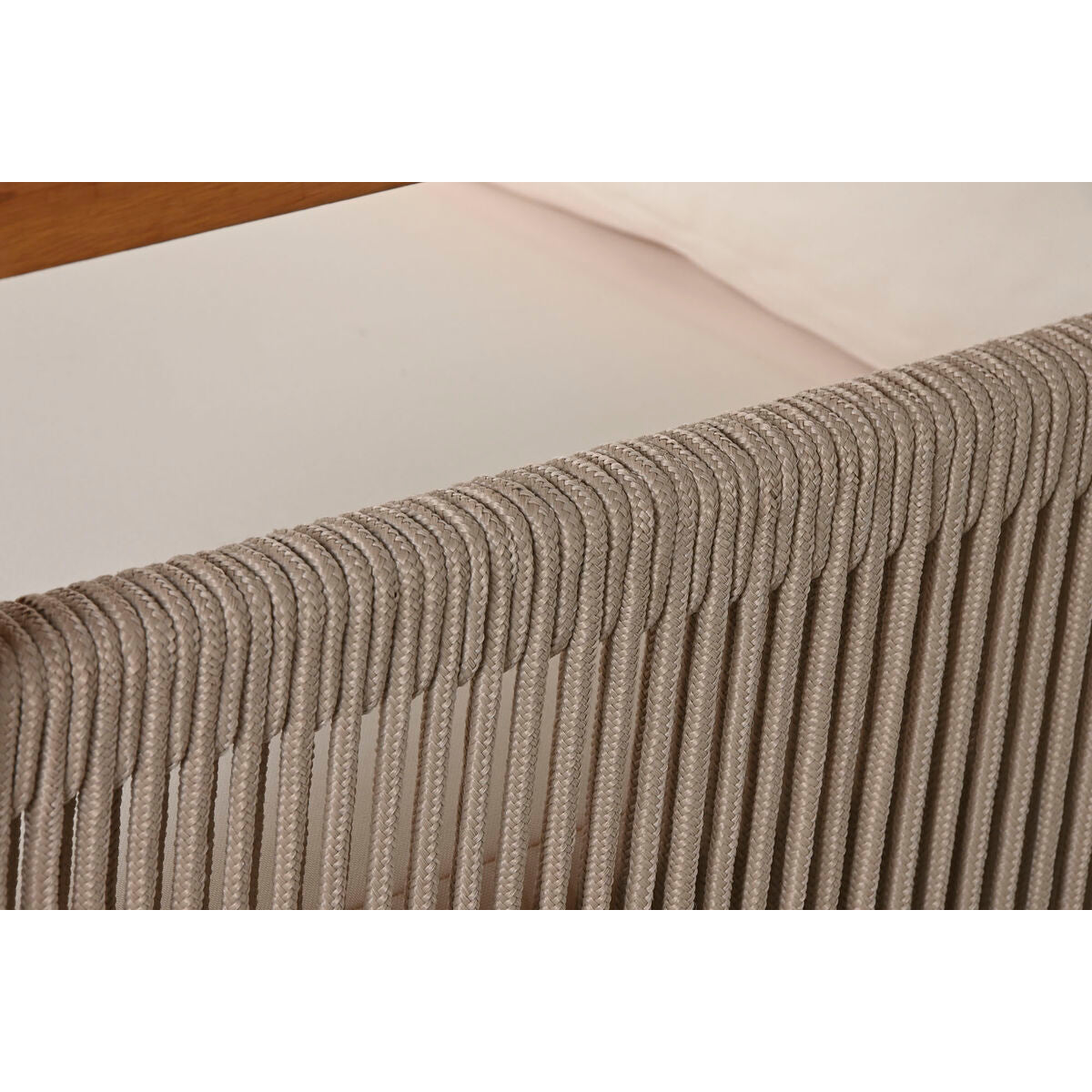 Sofá de Jardín Home ESPRIT Blanco Marrón 182 x 72 x 80 cm