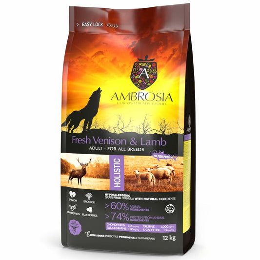 Pienso Ambrosia Świeża Dziczyzna i Jagnięcina Adulto Cordero Ciervo 12,7 KG 12 kg