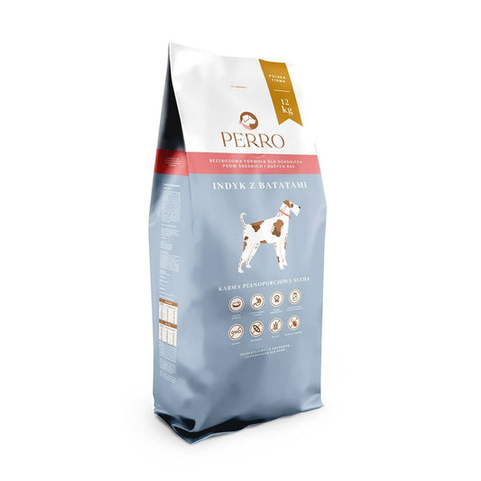 Pienso PERRO Turkey with sweet potatoes Medium and large breeds Pavo 12 kg Adulto 12,7 KG