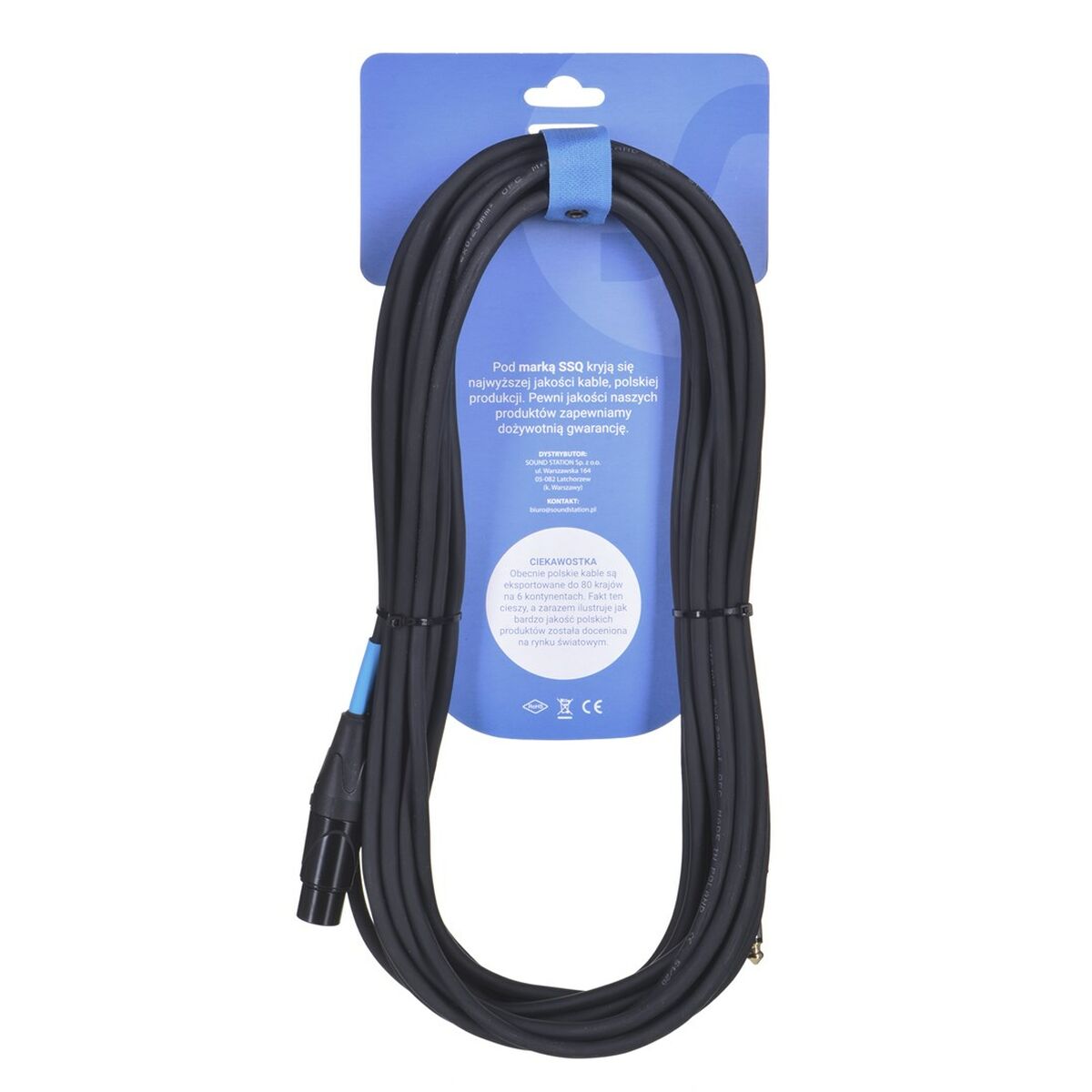 Cable XLR a jack Sound station quality (SSQ) XZJM10 10 m
