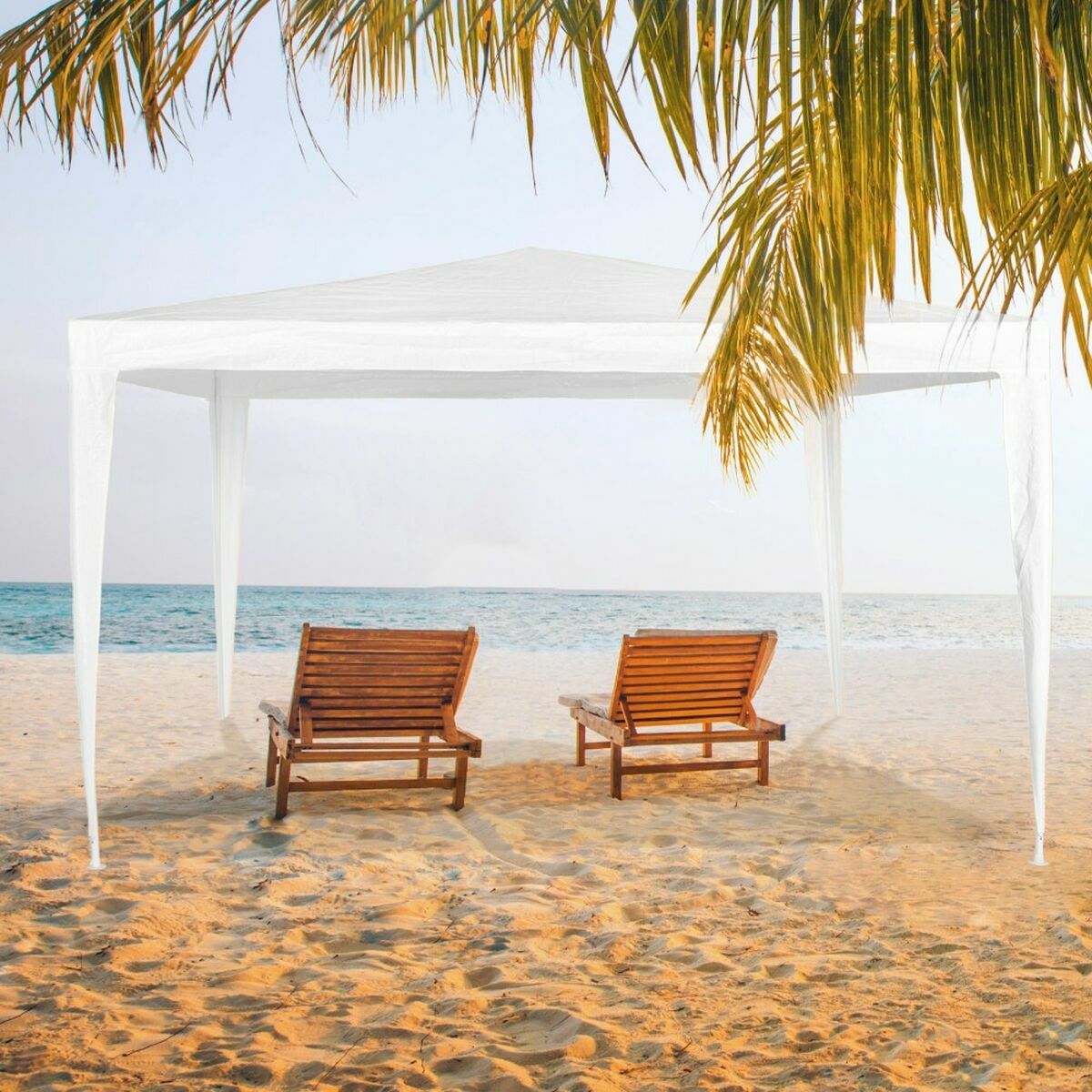 Cenador Aktive Blanco 300 x 300 x 250 cm Plástico