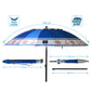 Sombrilla de playa Azul Ø 220 cm SPF50+ Ancla