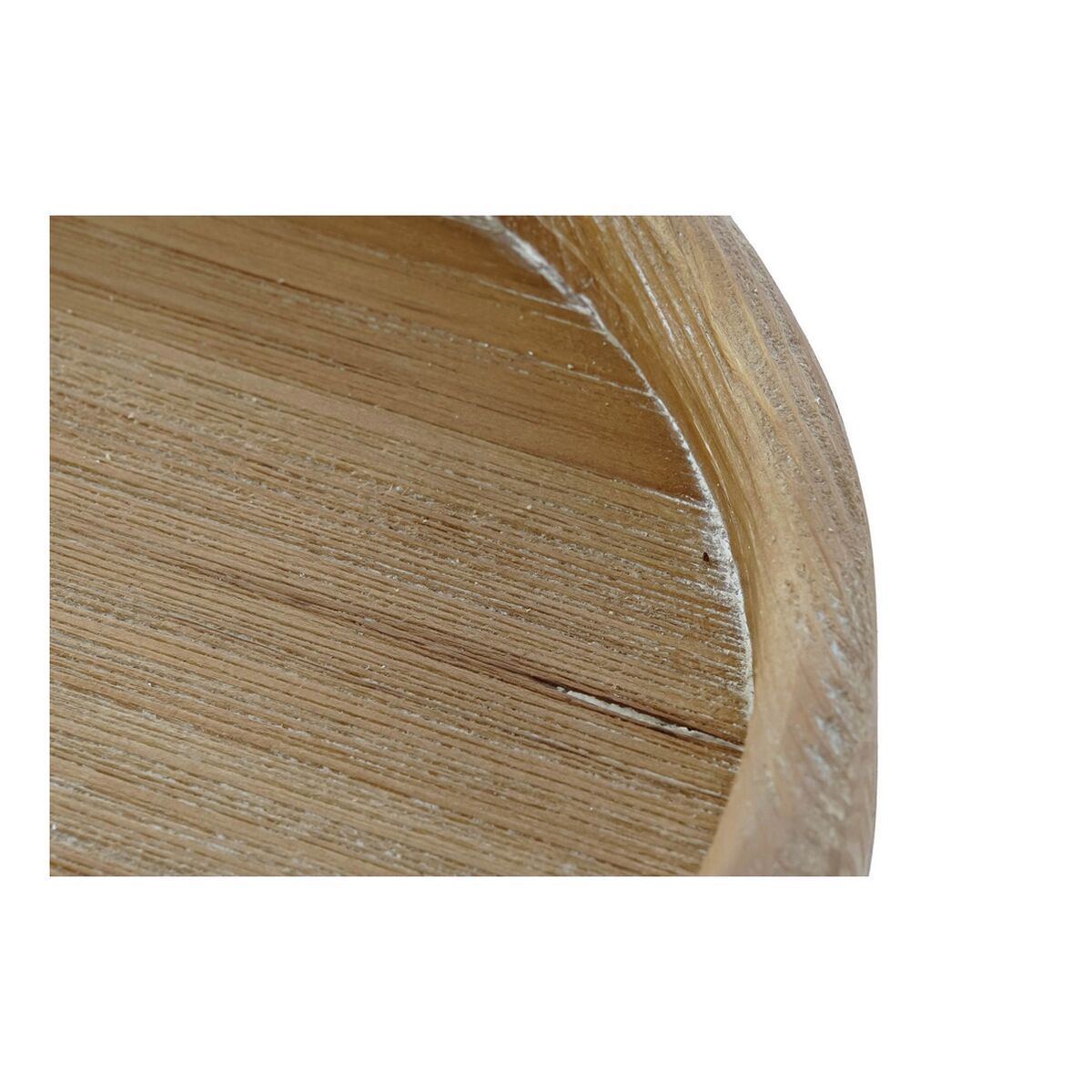 Mesa auxiliar DKD Home Decor 50 x 50 x 58 cm Abeto Natural Blanco Madera MDF