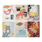 Cuadro DKD Home Decor Animals Lienzo Infantil Animales (30 x 1,8 x 40 cm) (6 Unidades)