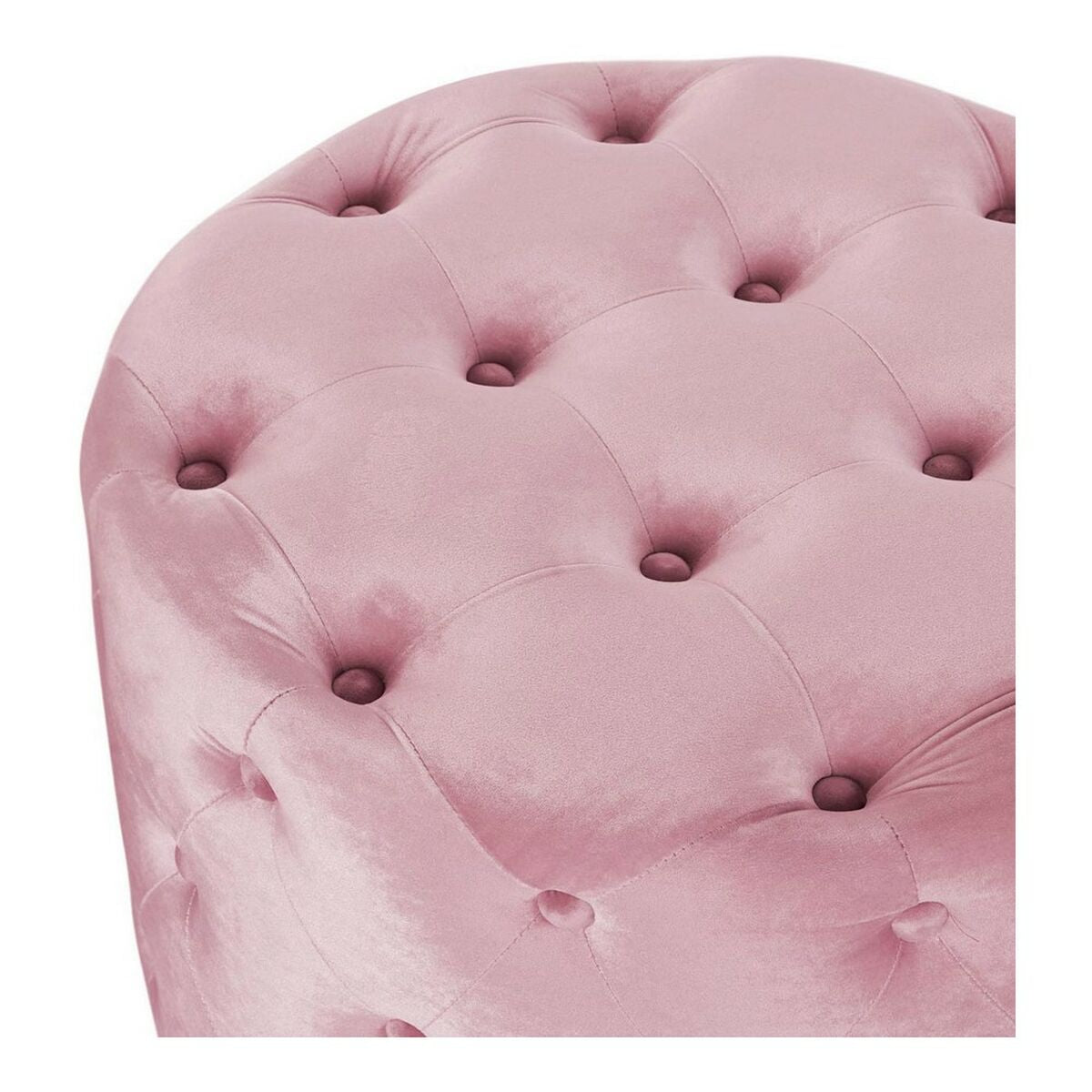 Reposapiés DKD Home Decor Rosa Velvet Madera MDF Glam (2 pcs)
