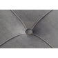 Banqueta DKD Home Decor Espuma Gris Dorado Metal Poliéster Terciopelo Madera MDF (80 x 80 x 47 cm)