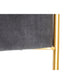 Banqueta DKD Home Decor Espuma Gris Dorado Metal Poliéster Terciopelo Madera MDF (80 x 80 x 47 cm)