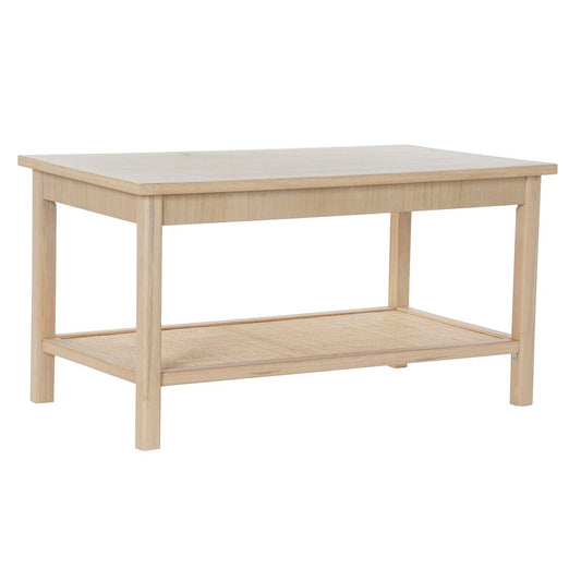 Mesa de Centro DKD Home Decor 90 x 50 x 46 cm Natural Aluminio Madera MDF