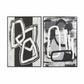 Cuadro DKD Home Decor Abstracto Moderno (83 x 4,5 x 122,5 cm) (2 Unidades)