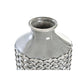 Jarrón DKD Home Decor Porcelana Gris Beige Oriental (2 Unidades) (16 x 16 x 40 cm)