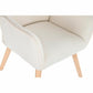 Sillón DKD Home Decor Crema Natural 65 x 75 x 96 cm