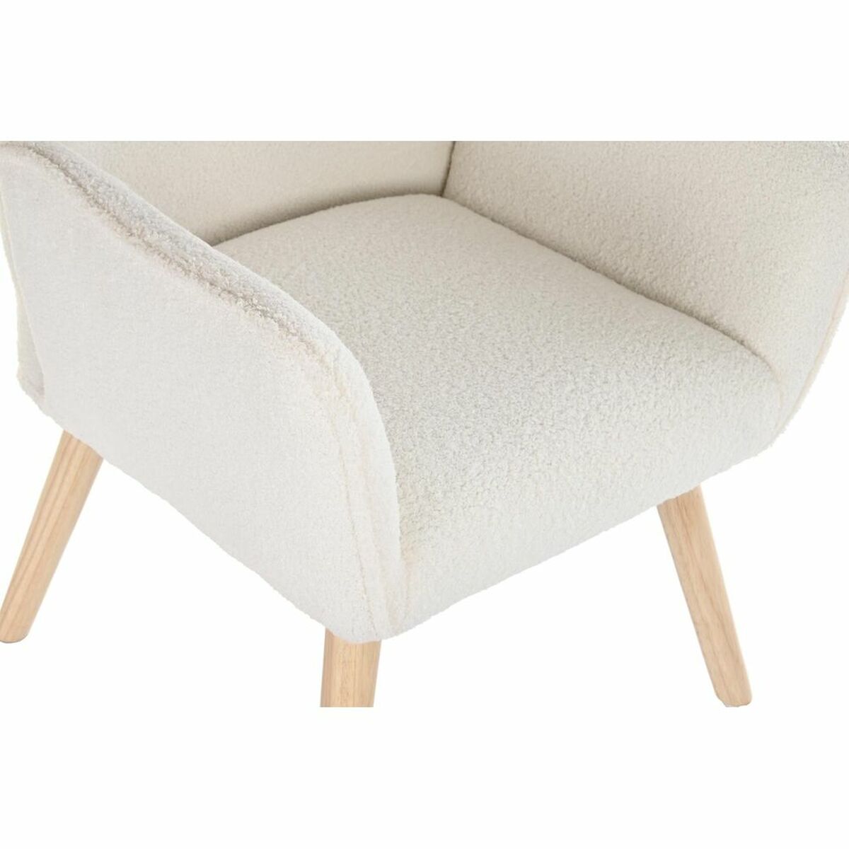 Sillón DKD Home Decor Crema Natural 65 x 75 x 96 cm