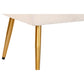 Banqueta DKD Home Decor 106 x 45 x 50 cm Dorado Metal Blanco