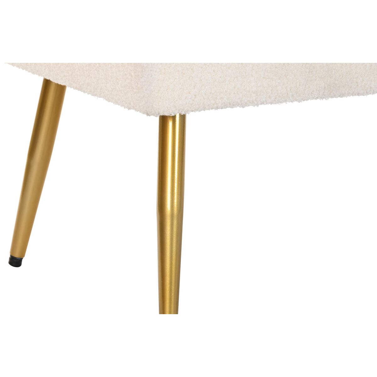 Banqueta DKD Home Decor 106 x 45 x 50 cm Dorado Metal Blanco