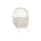 Sillón de jardín DKD Home Decor Blanco Metal ratán sintético 99 x 71 x 147 cm