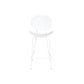 Taburete DKD Home Decor Negro Metal Blanco Polipropileno (52,5 x 49 x 104 cm)