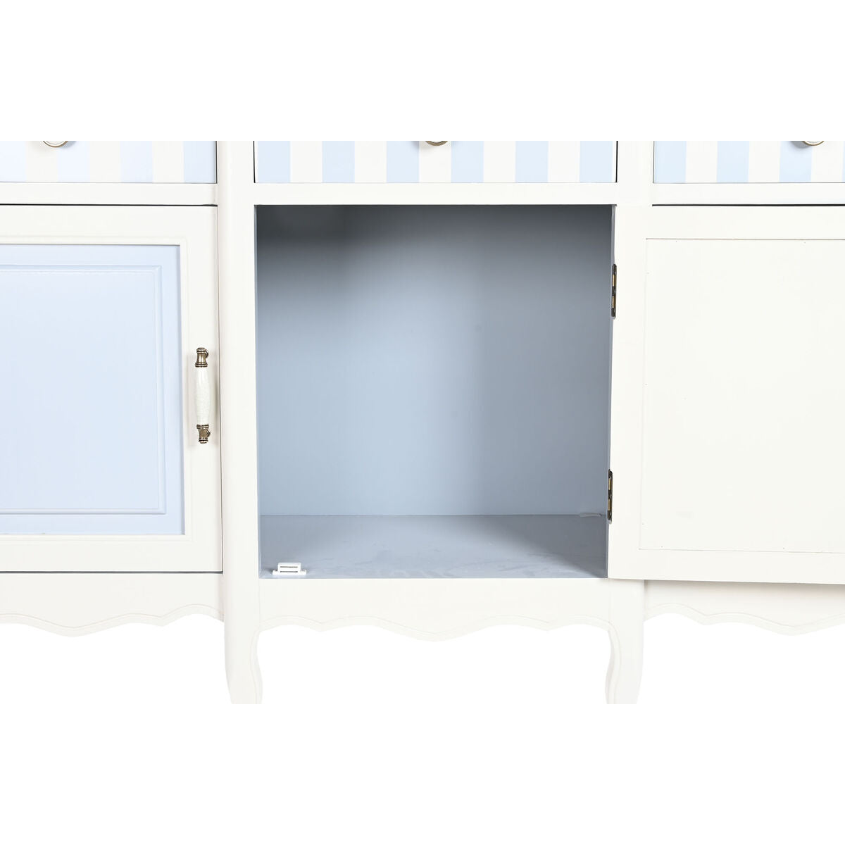 Aparador DKD Home Decor Blanco Azul cielo (140 x 45 x 90 cm)