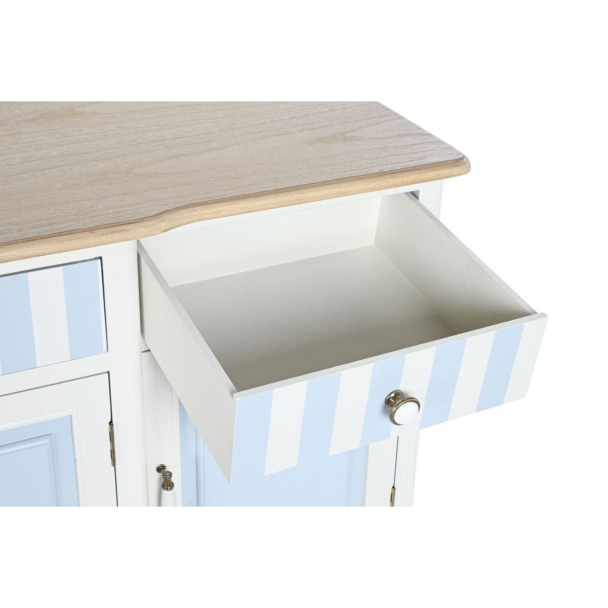 Aparador DKD Home Decor Blanco Azul cielo (140 x 45 x 90 cm)