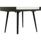 Mesita de Noche DKD Home Decor 45 x 38 x 50 cm Negro Metal Blanco Madera de mango Wengue