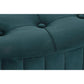 Reposapiés DKD Home Decor Verde Gris Burdeos Dorado Metal Terciopelo 80 x 80 x 45 cm