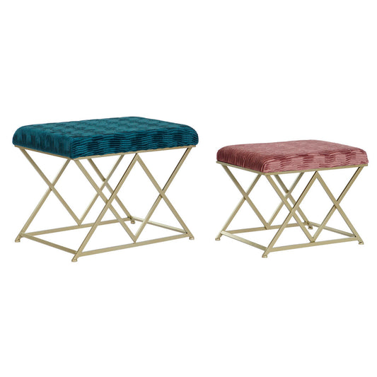 Banqueta DKD Home Decor 62 x 42 x 47 cm Metal