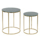 Juego de 2 mesas DKD Home Decor Verde Dorado 46 x 46 x 58 cm
