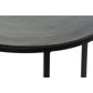 Juego de 2 mesas DKD Home Decor Negro Metal Aluminio 46 x 46 x 58 cm