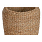 Set de Maceteros Home ESPRIT Natural Metal Fibra natural Bali 43 x 43 x 70 cm (3 Piezas)