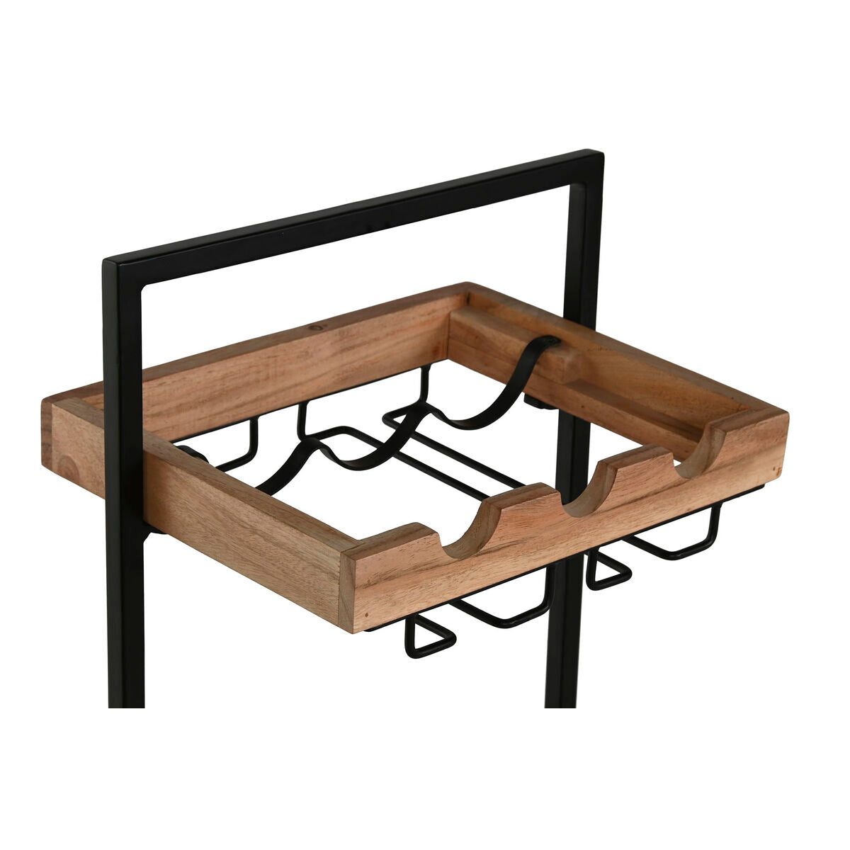 Botellero Home ESPRIT Negro Natural 35 x 25 x 75 cm