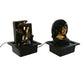 Fuente de Jardín Home ESPRIT Resina Buda Oriental 21 x 19 x 27 cm (2 Unidades)