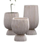 Macetero Home ESPRIT Arcilla Fibra Moderno 35 x 35 x 45 cm