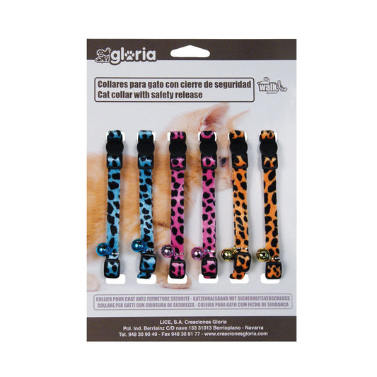 Collar para Gato Gloria Multicolor 6 Unidades