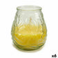 Vela Perfumada Ibergarden CHWJ-9898MT Amarillo Transparente Vidrio Parafina Citronela 9 x 9,5 x 9 cm (6 Unidades)