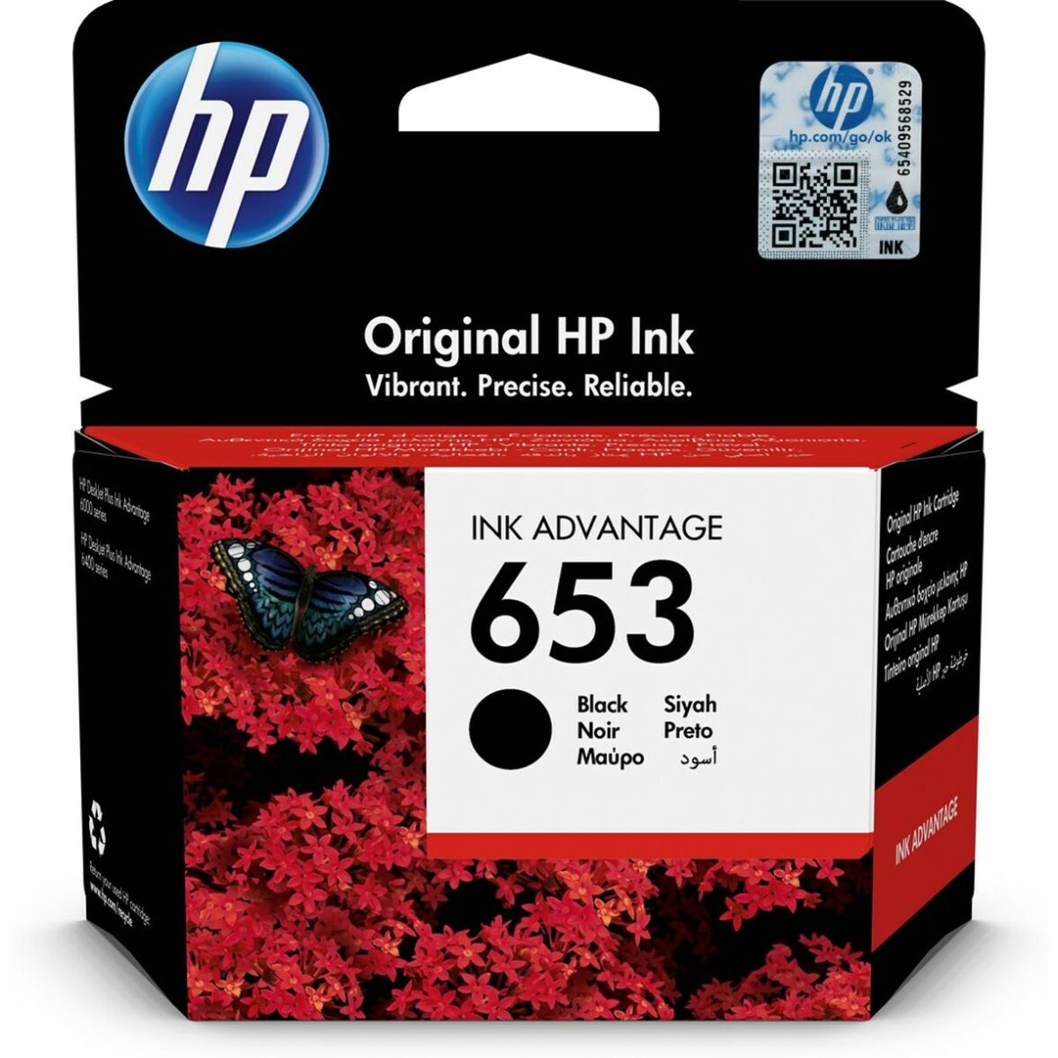 Cartucho de Tinta Original HP 653 Negro - Effik Store