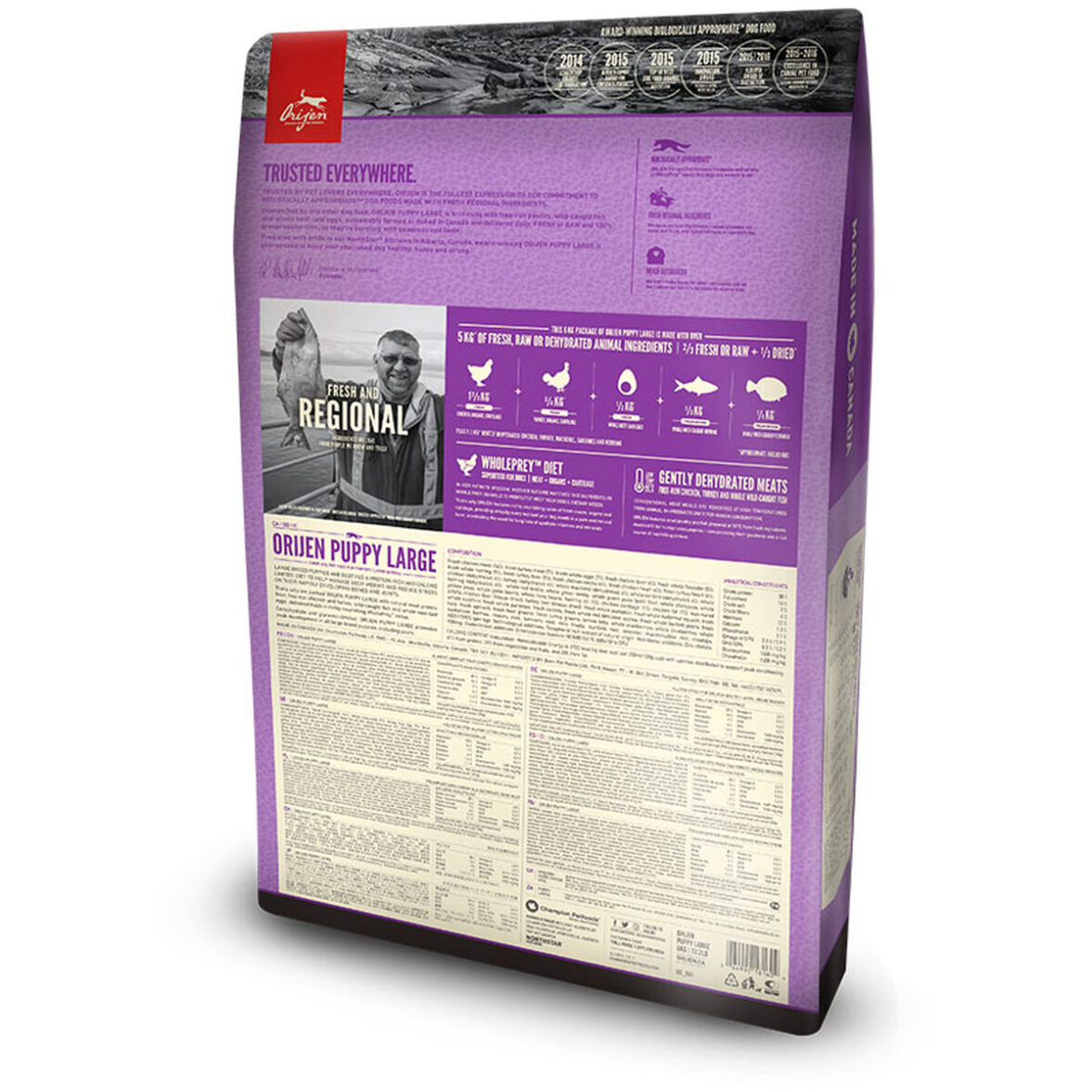 Pienso Orijen Puppy Large Cachorro/Junior Pollo Pavo Pescado 6 Kg - Imagen 3