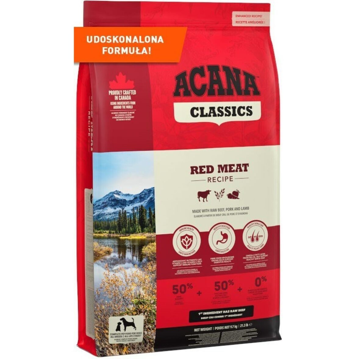 Pienso Acana Dog TF Classics Red Adulto Ternera Cordero Cerdo 9,7 Kg