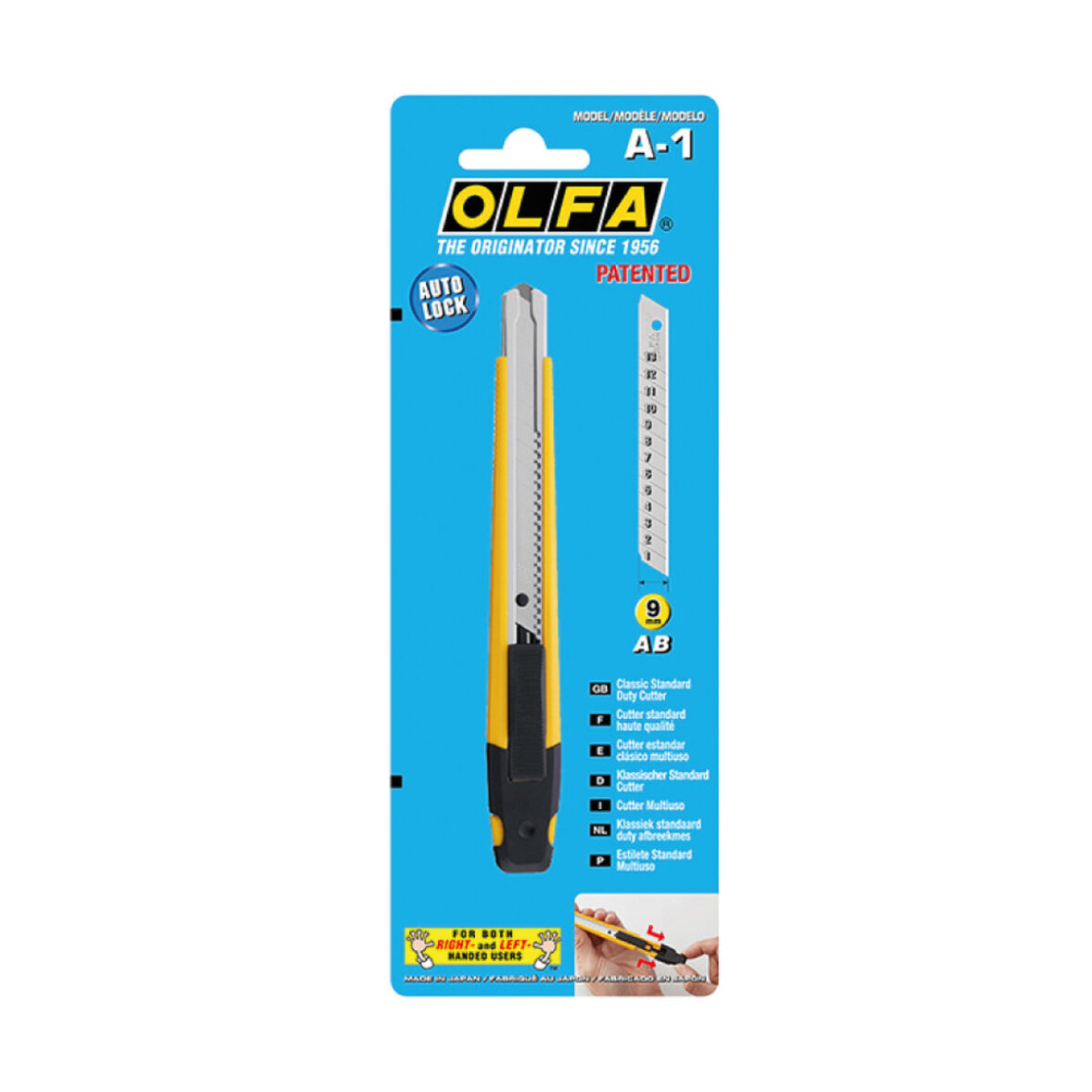 Cúter Olfa Negro Acero Inoxidable Plástico - Imagen 3