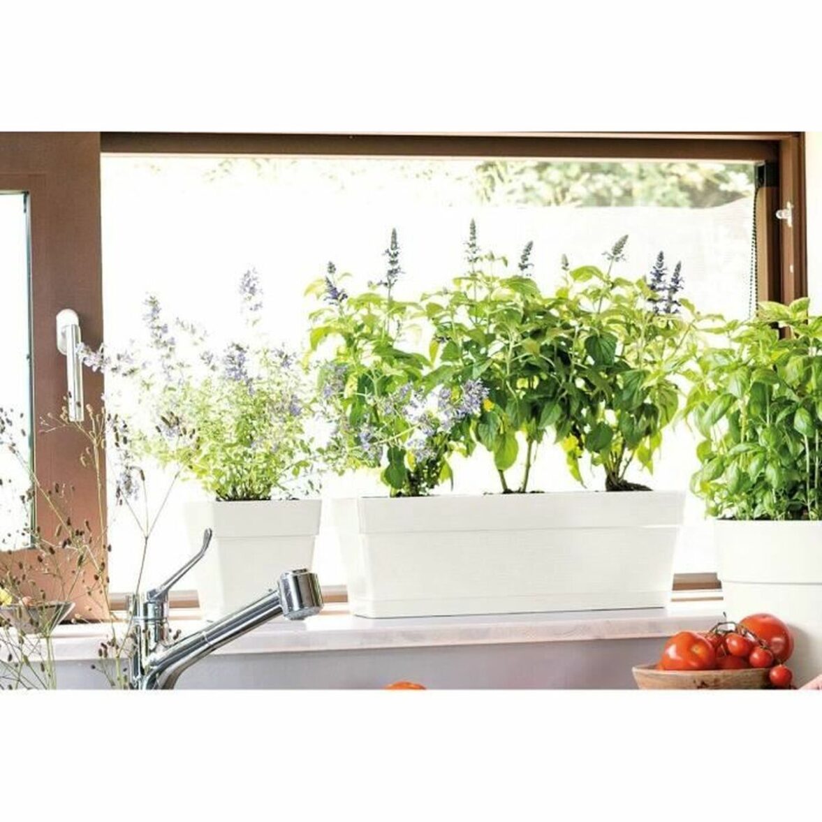 Macetero Deroma Blanco 35 x 79 x 35 cm 75 L - Imagen 5