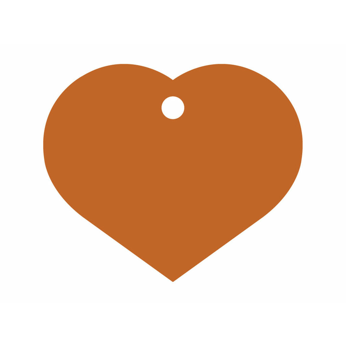 Placa identificativa Imarc Heart Naranja
