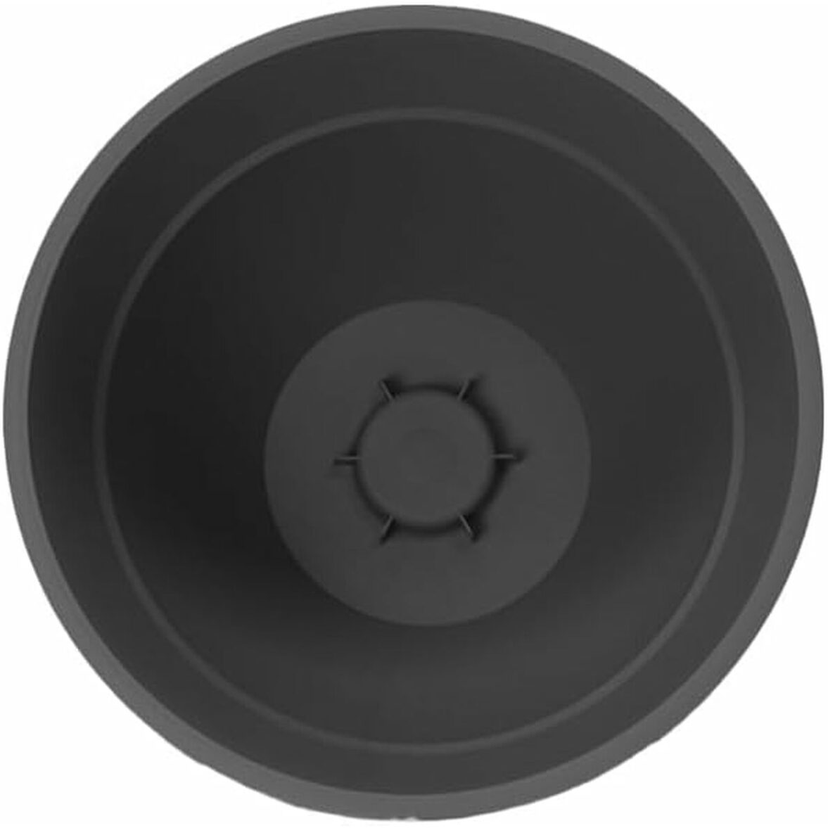 Maceta EDA Gris Ø 52 cm Gris oscuro Plástico Redondo Moderno - Imagen 5
