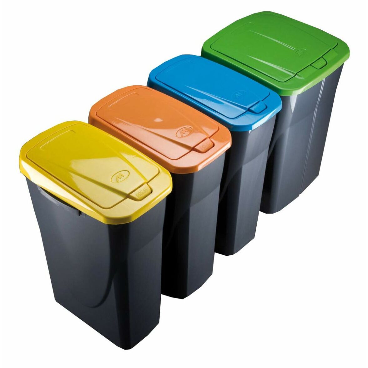 Cubo de Basura para Reciclaje Mondex Ecobin Azul Con Tapa - Imagen 3