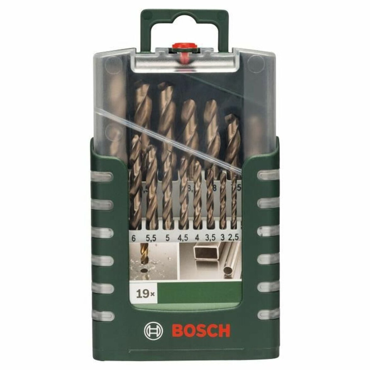 Set de brocas BOSCH 2609255133 Helicoidal Acero Alta velocidad 19 piezas