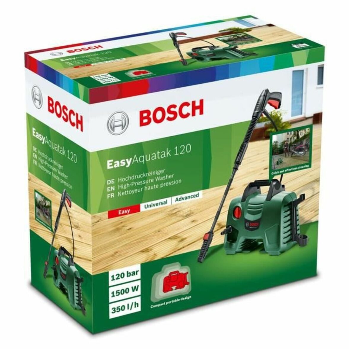 Hidrolimpiadora BOSCH EasyAquatak 120 1500 W 120 bar 350 L/H - Imagen 7