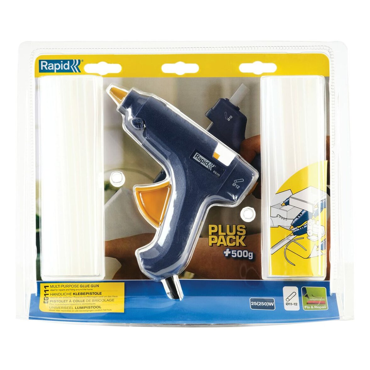 Pistola de encolar Rapid Plus Pack eg111 - Imagen 3