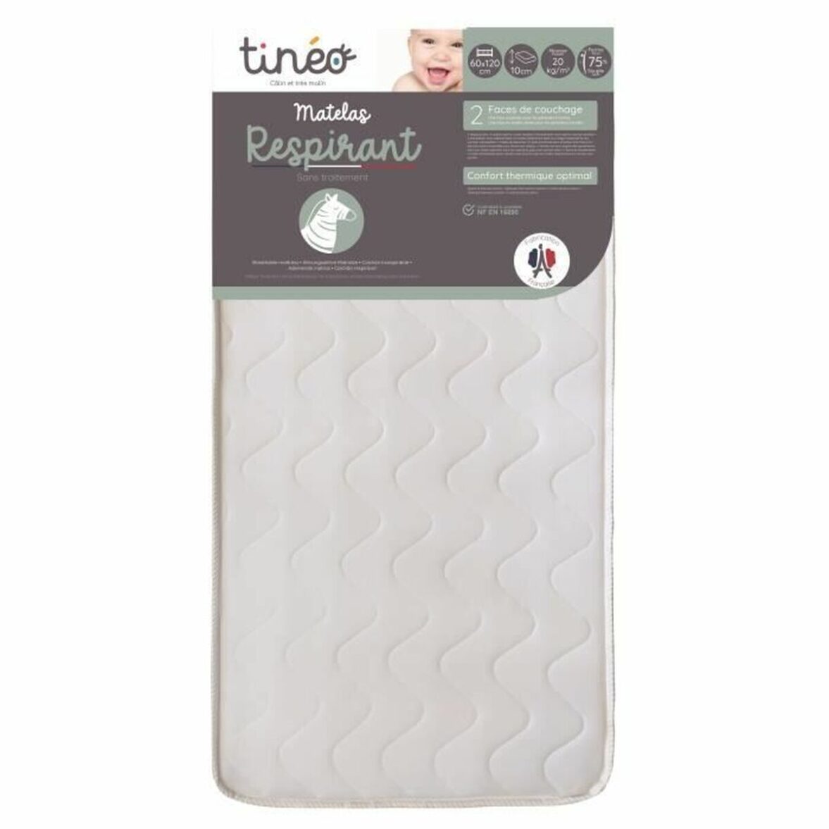 Colchón para cuna Tineo 60 x 120 x 10 cm - Imagen 7